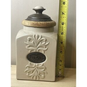 Rate Vintage "Roma Collection" by Jay Imports-ceramic TEA canister